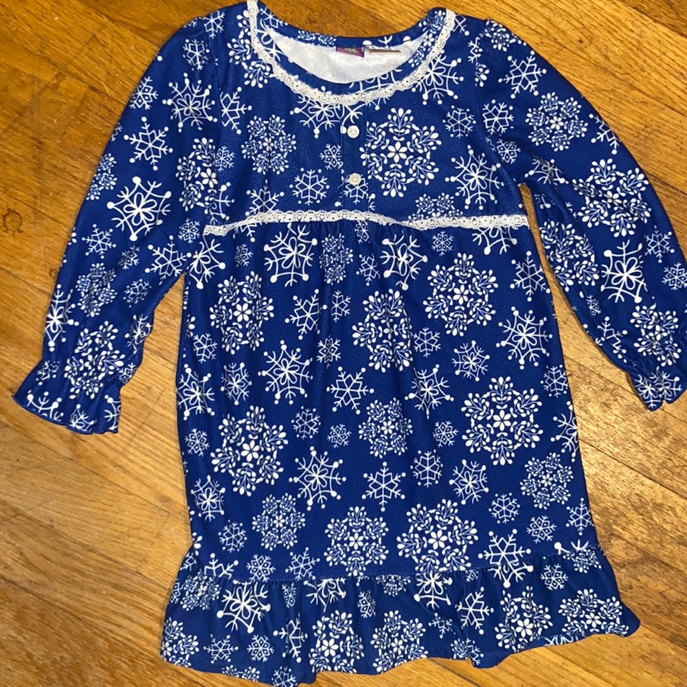 Dollie & Me Blue Girls Flannel Nightgown